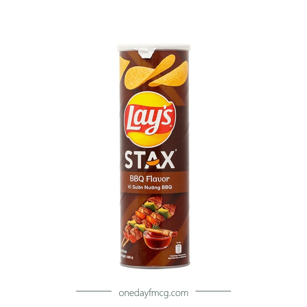 Lays Stax BBQ Flavored Potato Chips 155g